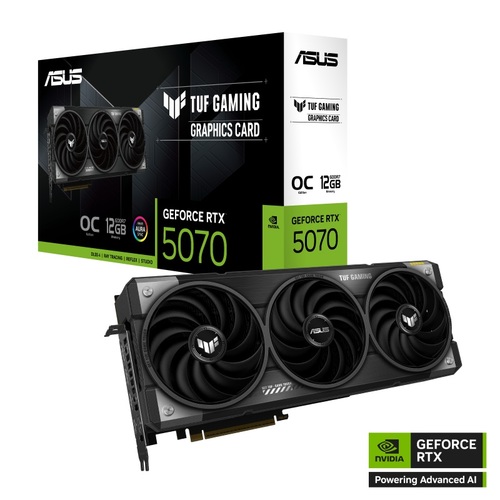 כרטיס מסך ASUS TUF Gaming GeForce RTX 5070 12GB GDDR7 OC Edition