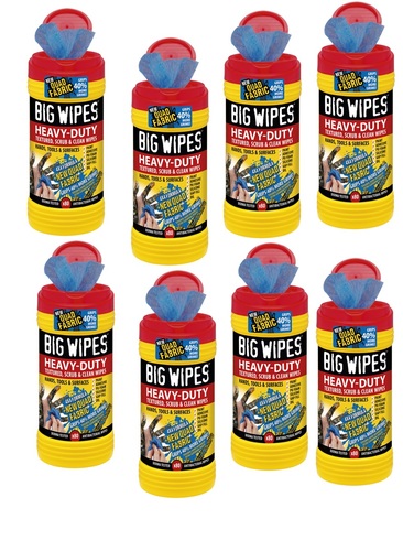 מארז 8 חבילות מגבונים לידיים Heavy Duty מבית BIGWIPES