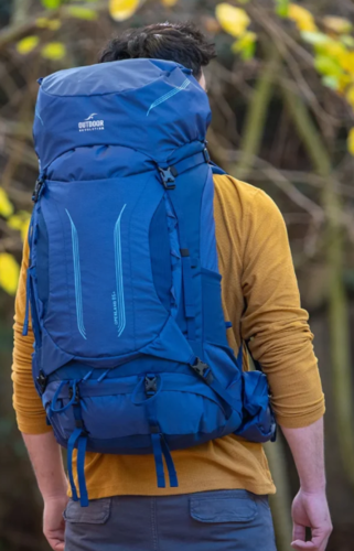 תרמיל טיולים Openland 65L כחול - Outdoor Revolution 