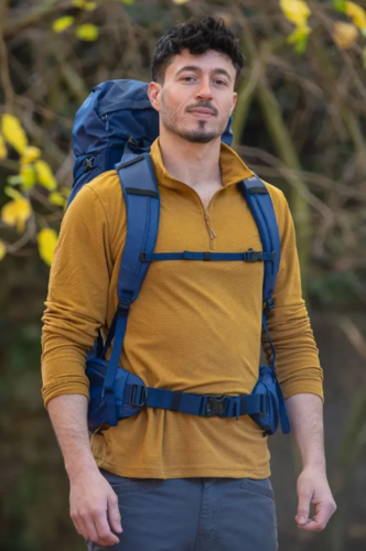תרמיל טיולים Openland 65L כחול - Outdoor Revolution 