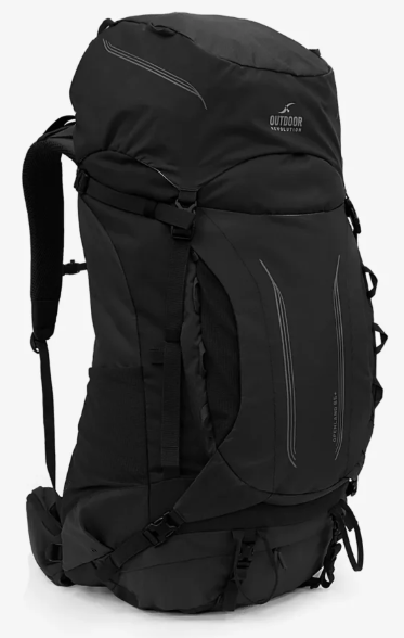 תרמיל טיולים Openland 65L שחור - Outdoor Revolution