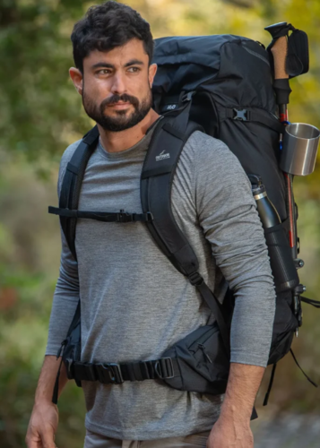 תרמיל טיולים Openland 65L שחור - Outdoor Revolution 