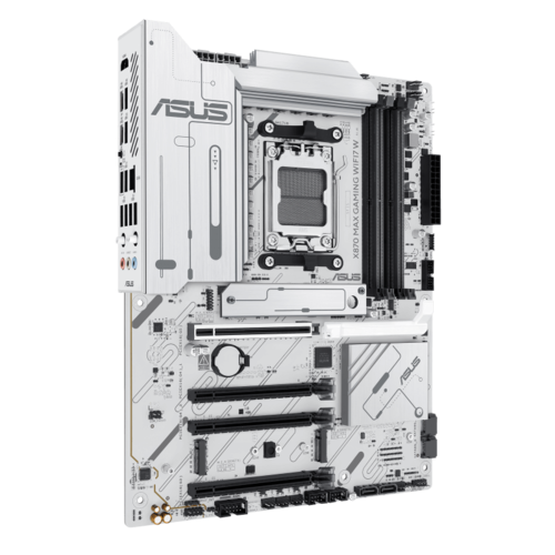 לוח אם ASUS X870 MAX GAMING WIFI7 W AMD AM5 DDR5 - צבע לבן