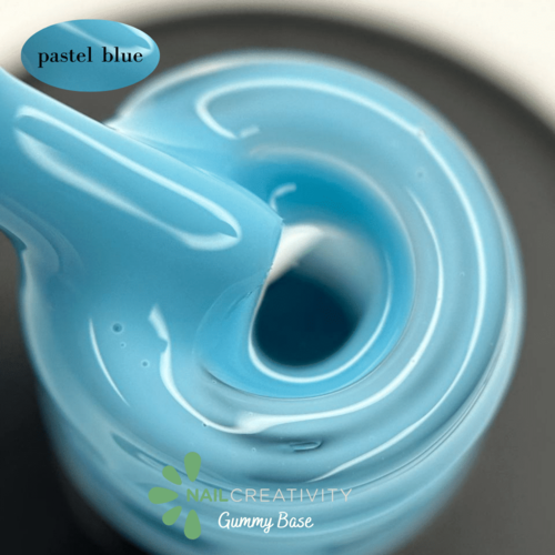 Nail Creativity GUMMY BASE pastel blue- גומי ראבר בייס כחול פסטל 