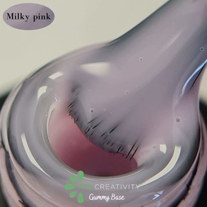Nail Creativity GUMMY BASE Milky pink - גומי ראבר בייס מילקי פינק 