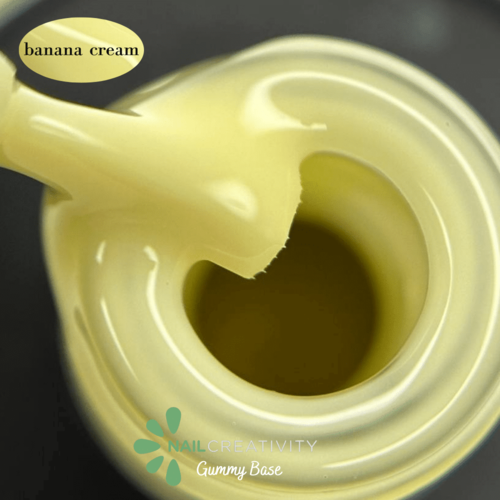 Nail Creativity GUMMY BASE banana cream- גומי ראבר בייס קרם בננה