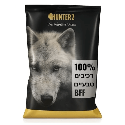 פור האנטרז 4Hunterz מזון מלא טבעי לכלבים עוף סלמון ירקות ופירות 6 ק