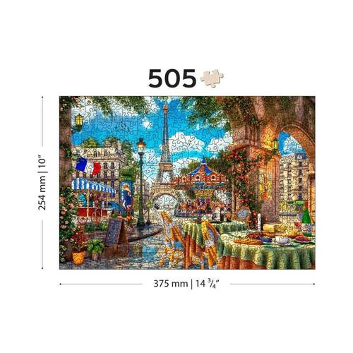 פאזל עץ 505 חלקים יום בפאריס