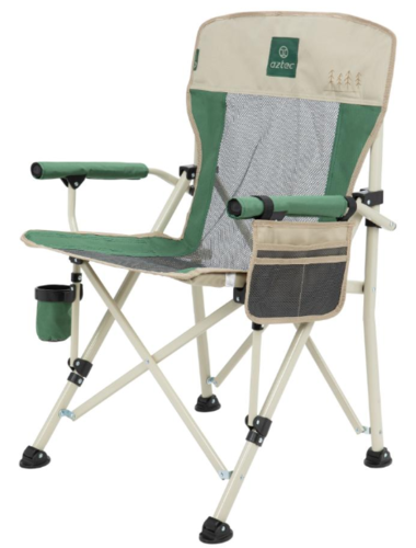 כסא קמפינג מתקפל Royal Camper II Eco ירוק/לבן - Aztec