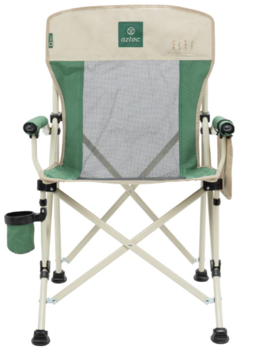 כסא קמפינג מתקפל Royal Camper II Eco ירוק/לבן - Aztec