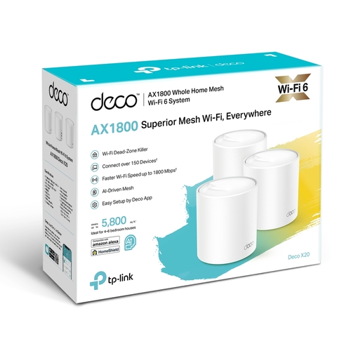 מגדיל טווח Tp-Link Deco X20 MESH AX1800 Wi-Fi 6