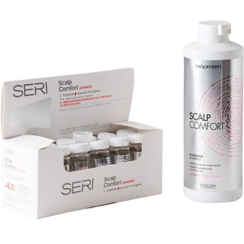 סט למניעת נשירה: שמפו ממריץ למניעת נשירה SCALP COMFORT ללא פרבנים מבית פרקום 500 מ