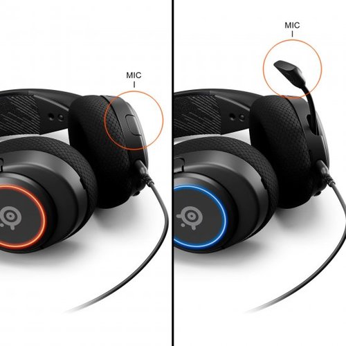 אוזניות גיימינג חוטיות SteelSeries Arctis Nova 3 - צבע שחור