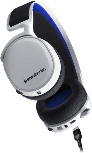 אוזניות גיימינג אלחוטיות +SteelSeries Arctis 7P ל-PS5/PS4 - צבע לבן