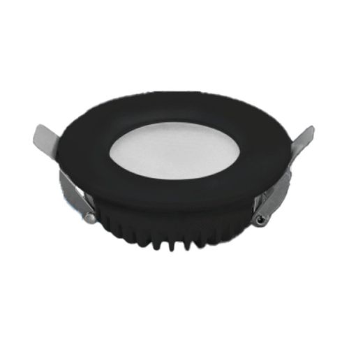 שקוע לד עגול מוגן שחור LEDON TORINO 7.5cm CCT 8W COB