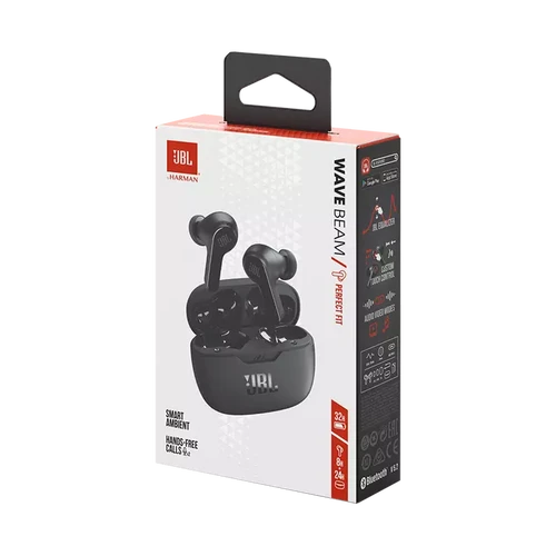 אוזניות אלחוטיות JBL Wave BEAM TWS שחור 