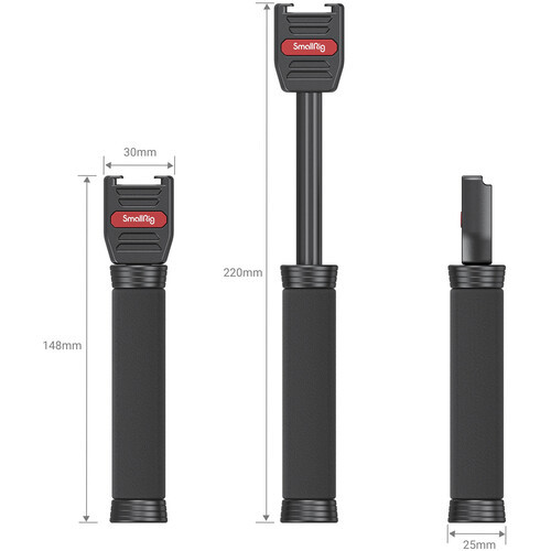 SmallRig 3182 Stretchable Mic Handle for Wireless Lavalier Microphones 