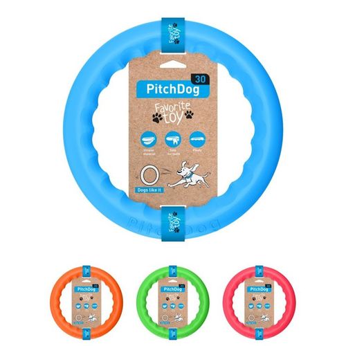 pitchDog 30 fetch ring blue