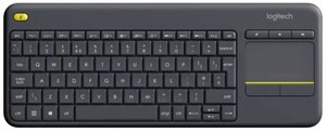 מקלדת אלחוטית Logitech Touch K400 Plus Retail בצבע שחור