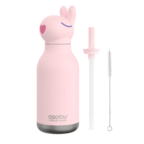 בקבוק תרמי ASOBU Bestie - ארנב 460 מ״ל עם קש