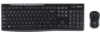 סט מקלדת ועכבר אלחוטיים logitech mk270 