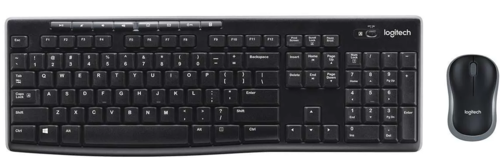 סט מקלדת ועכבר אלחוטיים logitech mk270 