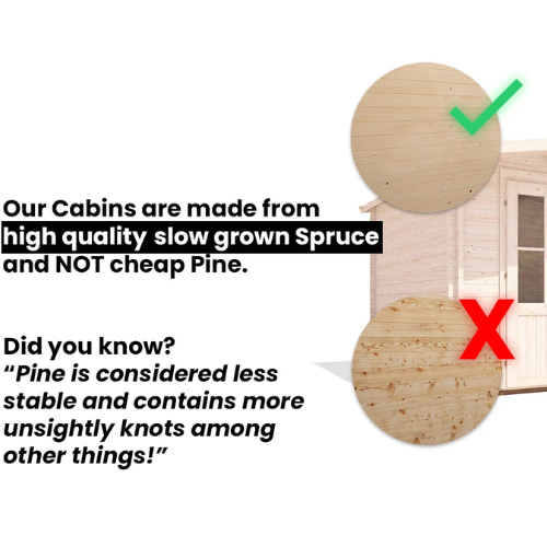 מחסן עץ פרימיום 4.50X3.50 Terminator עובי 45