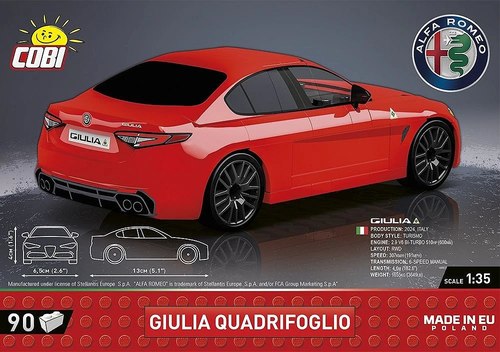 ליגו 90 חלקים COBI GIULIA QUADRIFOGLIO