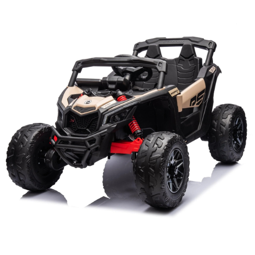 ממונע מאבריק קאן אם X3 12V כולל גלגלי EVA רמה 3  -צבע שחור קרם