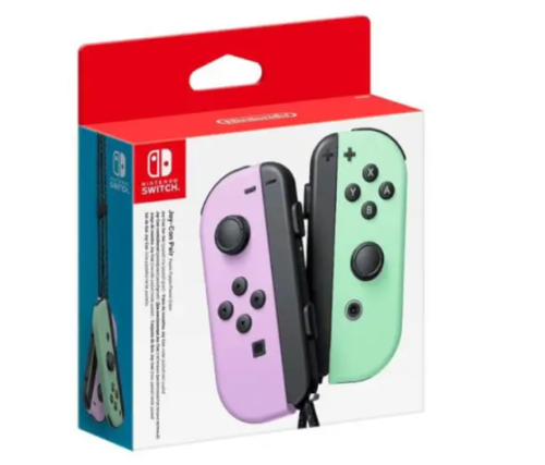 זוג בקרי ימין ושמאל צבע סגול פסטל/ירוק פסטל Joy-Con