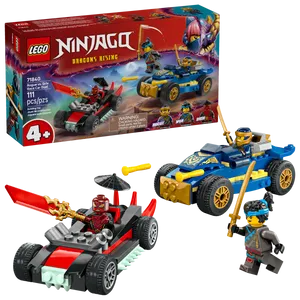 לגו Ninjago – רוג נגד דריקס בדו-קרב מכוניות מרוץ (71840) LEGO 