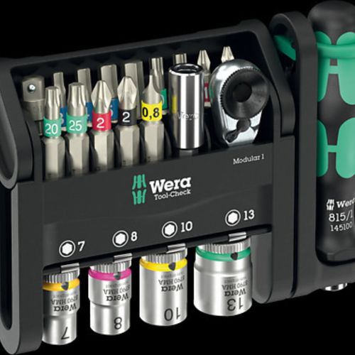 סט בוקסות וביטים 21 חלקים Tool-Check Modular 1, 21 pieces 05049000001