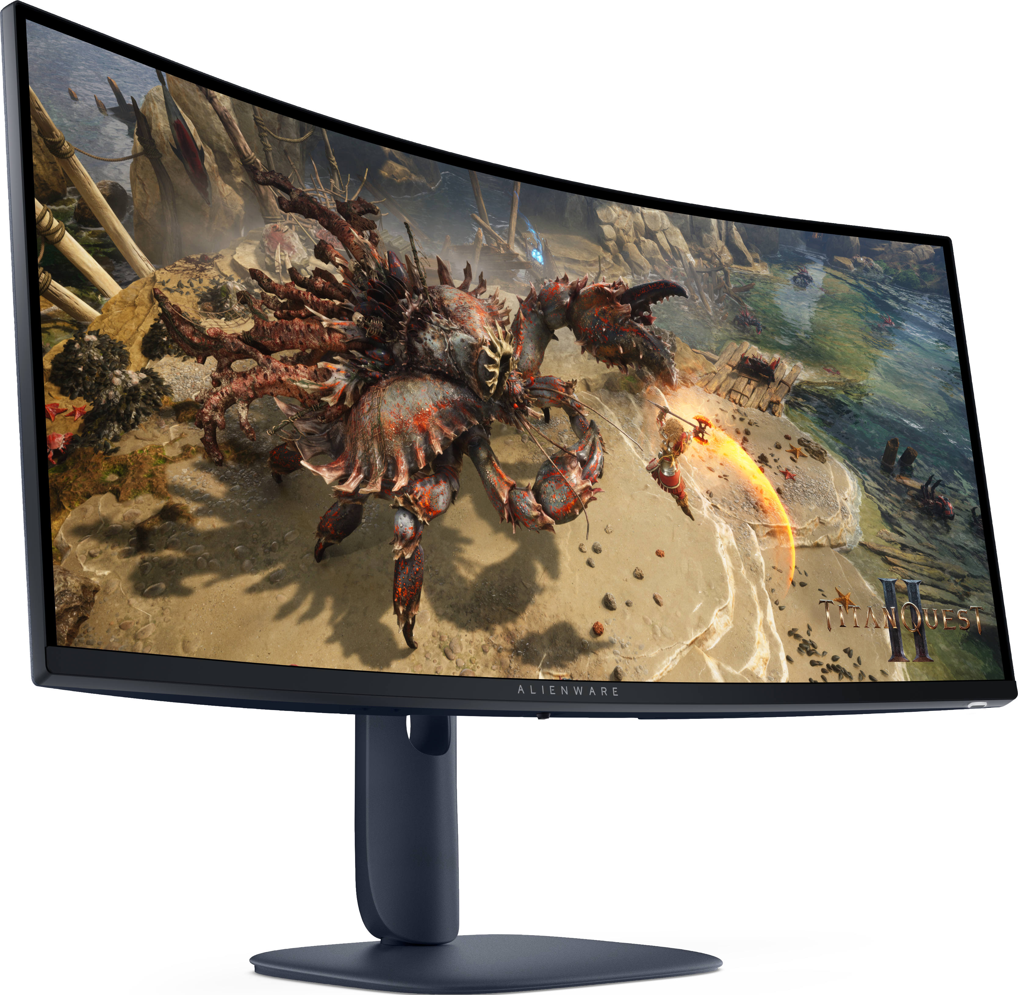 מסך מחשב Alienware 32 Curved QHD Gaming Monitor - AW3225DM