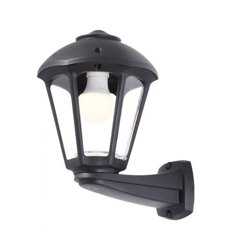 פנס גינה E27 קיר GIAMPY-S שחור fumagalli