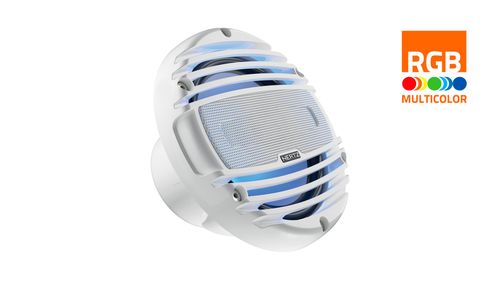 Hertz HMX 6.5-TW Marine Coaxial Speakers – תקריב הרמקול ושני צבעים לבחירה