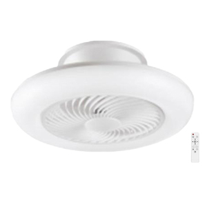 ג"ת 40W LED + מאורר (צורת-30) ALASKA 55CM CCT עם שלט TUYA