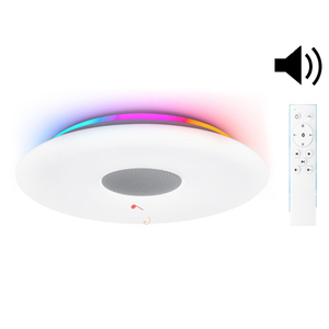 ג"ת Speaker + 72W LED (צורת-36) ALASKA 50CM CCT+RGB עם שלט