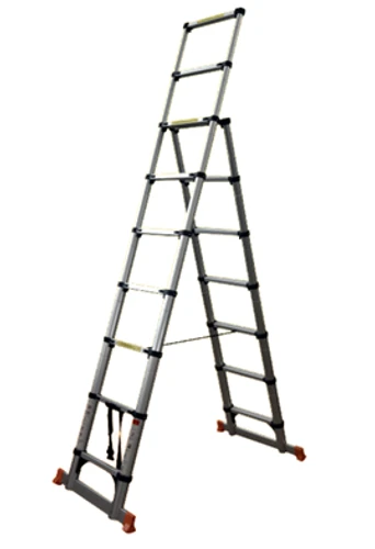 סולם טלסקופי ג 20 שלבים מקצועי + הגנת אצבעות KRAUSS KR-09+11X