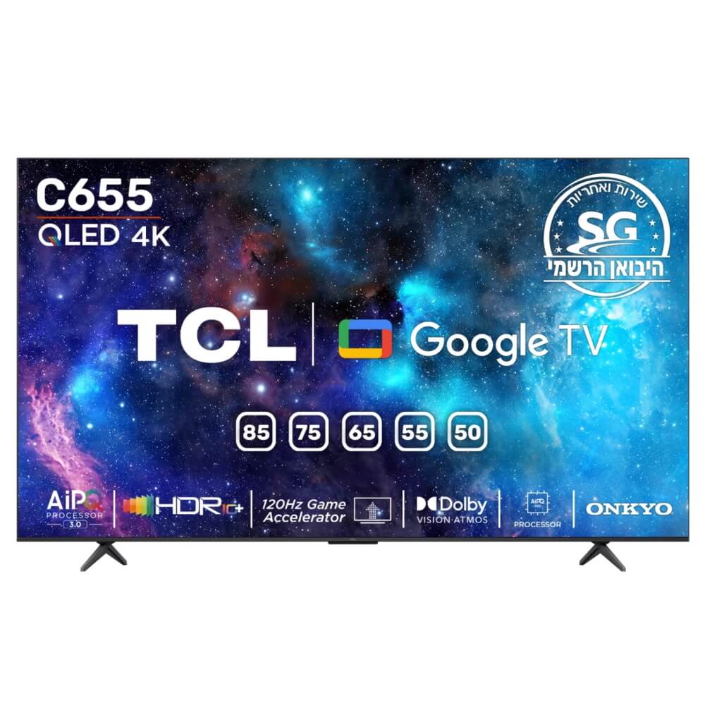 טלוויזיה TCL 65C655 4K ‏65 ‏אינטש