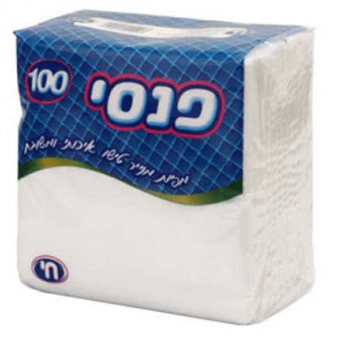 מפיות פנסי לבן 100 יח
