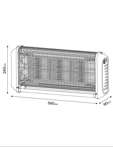 קטלן יתושים חשמלי Omega OM‑235LED‑2X (30 W UV LED)