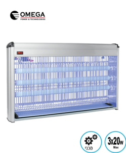 קטלן יתושים חשמלי OM IK201‑3X20W (3×20 W – 60 W)