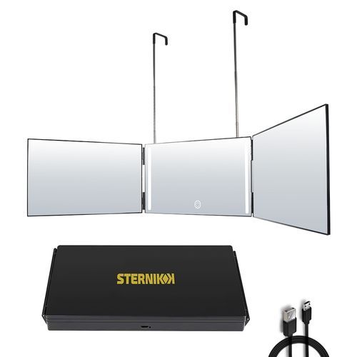 מראה עצמית משולשת עם תאורה STERNIK SELF MIRROR CY-043-1