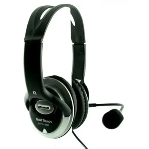 אוזניות עם מיקרופון Gold Touch HYG-810 - צבע שחור