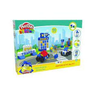 Play-Doh BLOCKS משחק בצק משטרה
