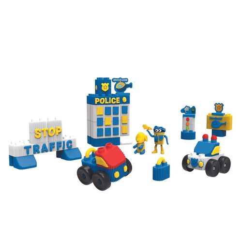 Play-Doh BLOCKS משחק בצק משטרה