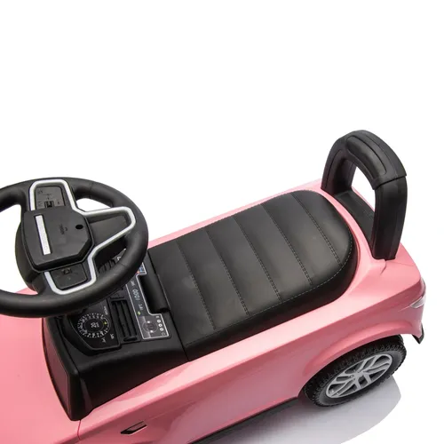 בימבה עם הגה בדמות רינג' רובר דיסקאברי RANGE ROVER DISCOVERY עם אפקטים קוליים ותא אחסון - ורוד