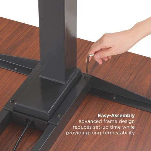 שולחן עמידה ישיבה חשמלי עם 2 מנועים M10-23DE LUMI - לבן