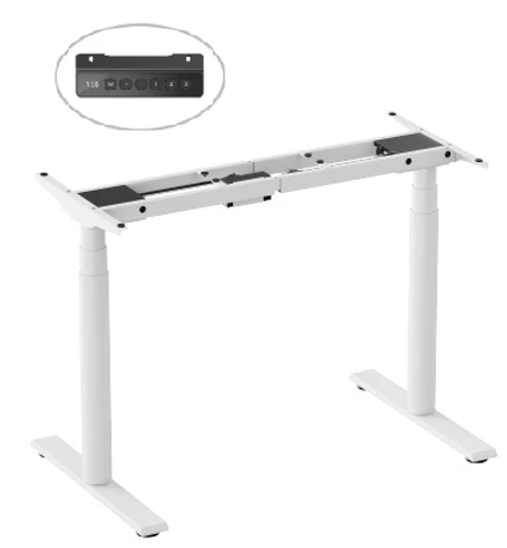שולחן עמידה ישיבה חשמלי עם 2 מנועים M10-23DE LUMI - לבן