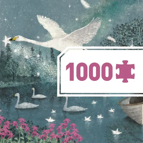 פאזל גלריה 1000 חלקים - אגם הברבורים